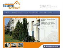 Tablet Screenshot of bauverein-meerbusch.de
